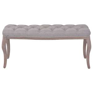 vidaXL Bench Light Gray Solid wood Standard Classic/Traditional