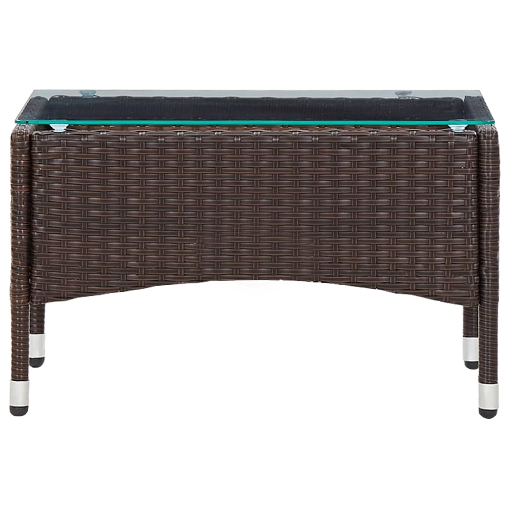 Coffee Table Brown 60x40x36 Cm Poly Rattan VidaXL 13 width=274