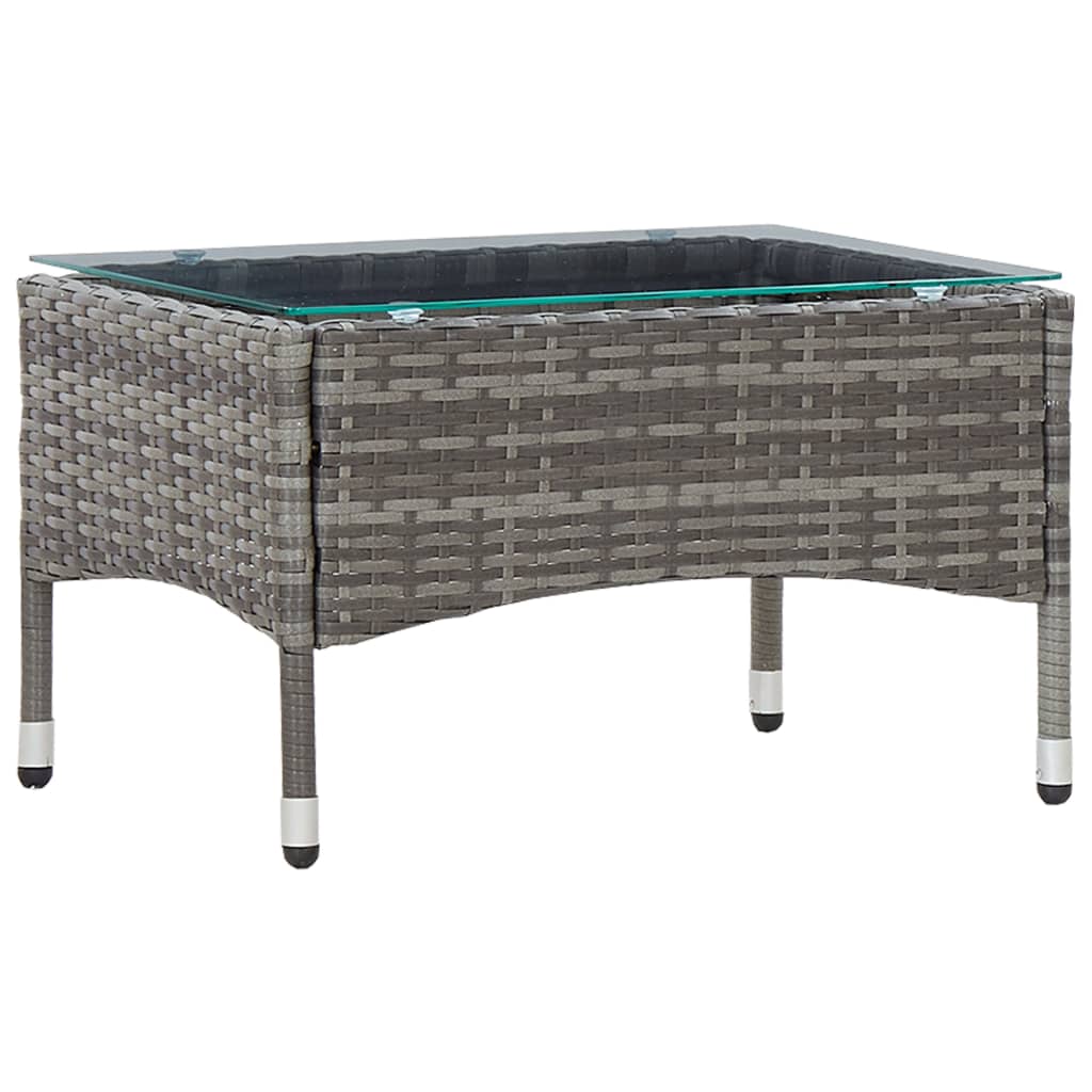 Grey rattan deals coffee table outdoor