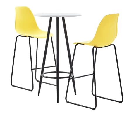 Detalles de vidaXL Set de Mesa Alta Taburetes 3 Pzas Tela Amarillo Mesita Sillas de Cocina Detalles de vidaXL Set de Mesa Alta Taburetes 3 Pzas Tela Amarillo Mesita Sillas de Cocina