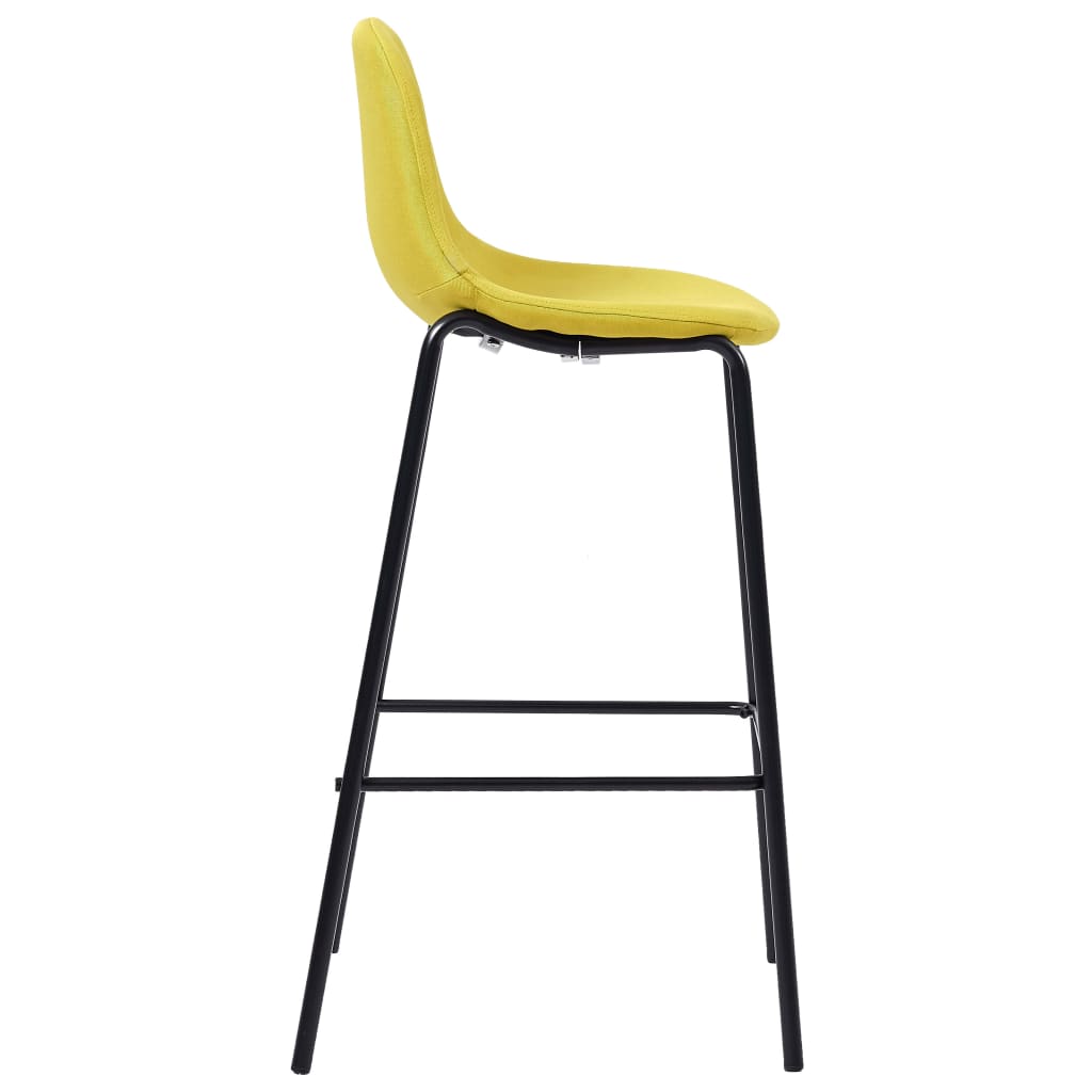 Бар комплект от 3 части, текстил, жълт