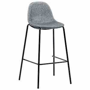 5dílný barový set textil světle šedý - obrázek 5