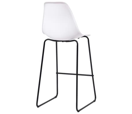 vidaXL Ensemble de bar 5 pcs Plastique Blanc vidaXL Ensemble de bar 5 pcs Plastique Blanc