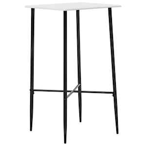vidaXL Juego de mesa alta y taburetes 5 piezas pl&aacute;stico negro