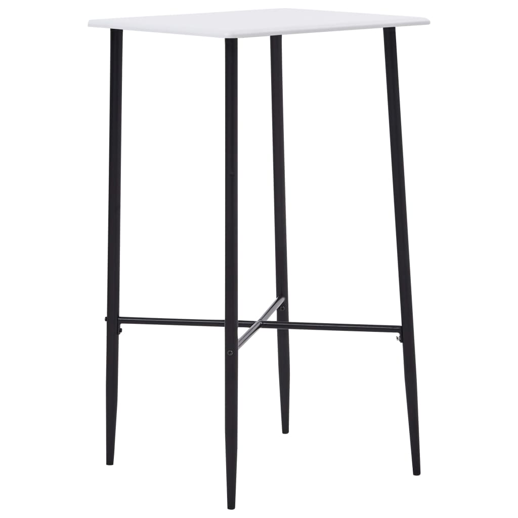 vidaXL Set mobilier de bar, 3 piese, roșu, plastic