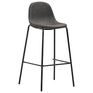 5dílný barový set textil tmavě šedý - obrázek 4