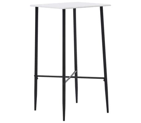 vidaXL Ensemble de bar 3 pcs Tissu Crème