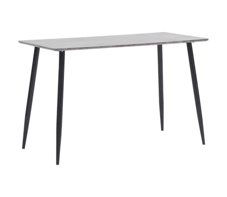 vidaXL Valgomojo komplektas, 5 dalių, juodos spalvos, dirbtinė oda