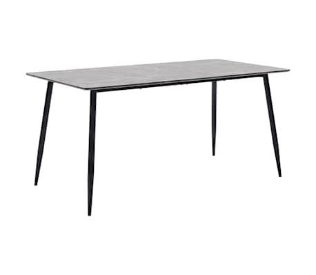 vidaXL Valgomojo komplektas, 5 dalių, &scaron;viesiai pilkas, dirbtinė oda