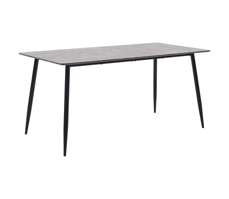 vidaXL Valgomojo komplektas, 9 dalių, &scaron;viesiai pilkas, dirbtinė oda