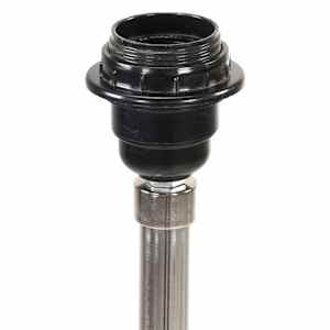 Stojací lampa stativ medově hnědá a bílá masivní teak 141 cm - obrázek 4