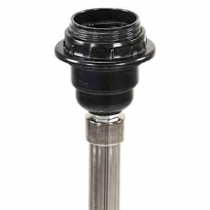 Stojací lampa stativ medově hnědá a černá masivní teak 141 cm - obrázek 4