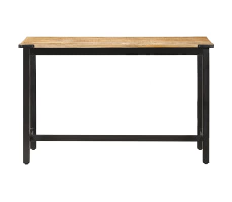 vidaXL Valgomojo stalas, 120x60x76cm, neapdorotas mango masyvas