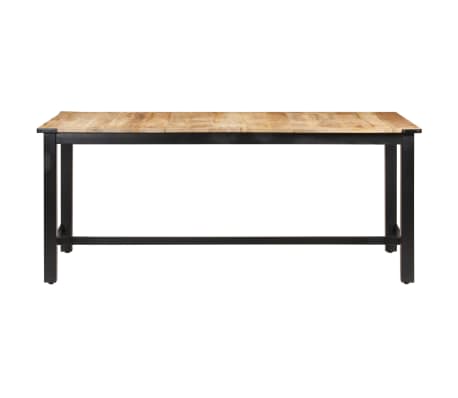 vidaXL Spisebord 180x90x76 cm grovt heltre mango