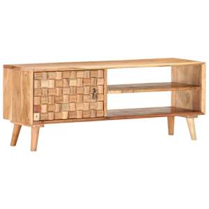 TV stolek 100 x 30 x 40 cm masivní akáciové dřevo - obrázek 8