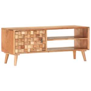 TV stolek 100 x 30 x 40 cm masivní akáciové dřevo - obrázek 9
