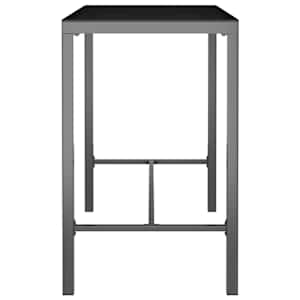 vidaXL Baro baldų komplektas, 5 dalių, antracito spalvos, tekstilenas