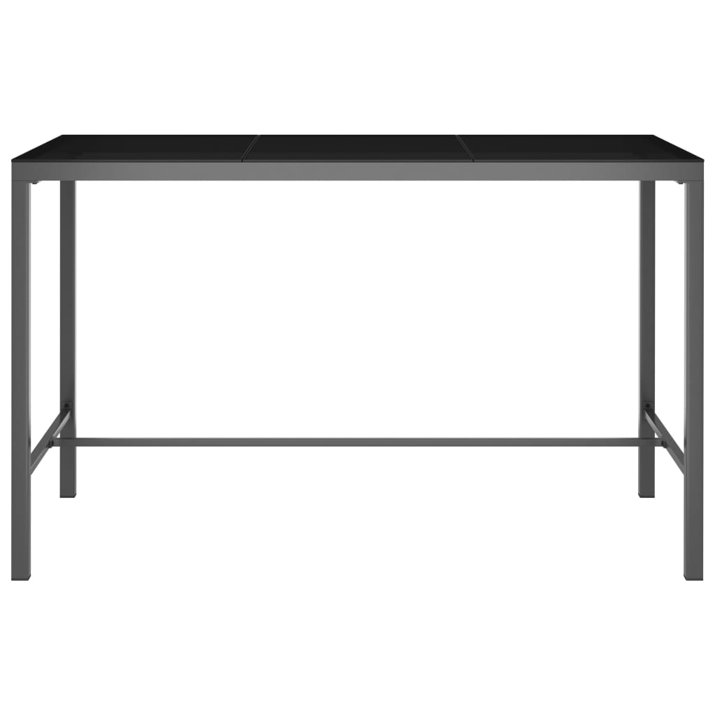 vidaXL Ensemble de bar 9 pcs Textilène Anthracite