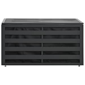 vidaXL Bahçe Depolama Sandığı Antrasit 100x50x50 cm Alüminyum