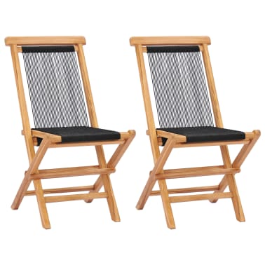 vidaXL Legno Massello di Teak Tavolo da Bar Pieghevole Casa e Giardino Tavola