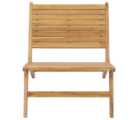 vidaXL Patio Chair Solid Teak Wood