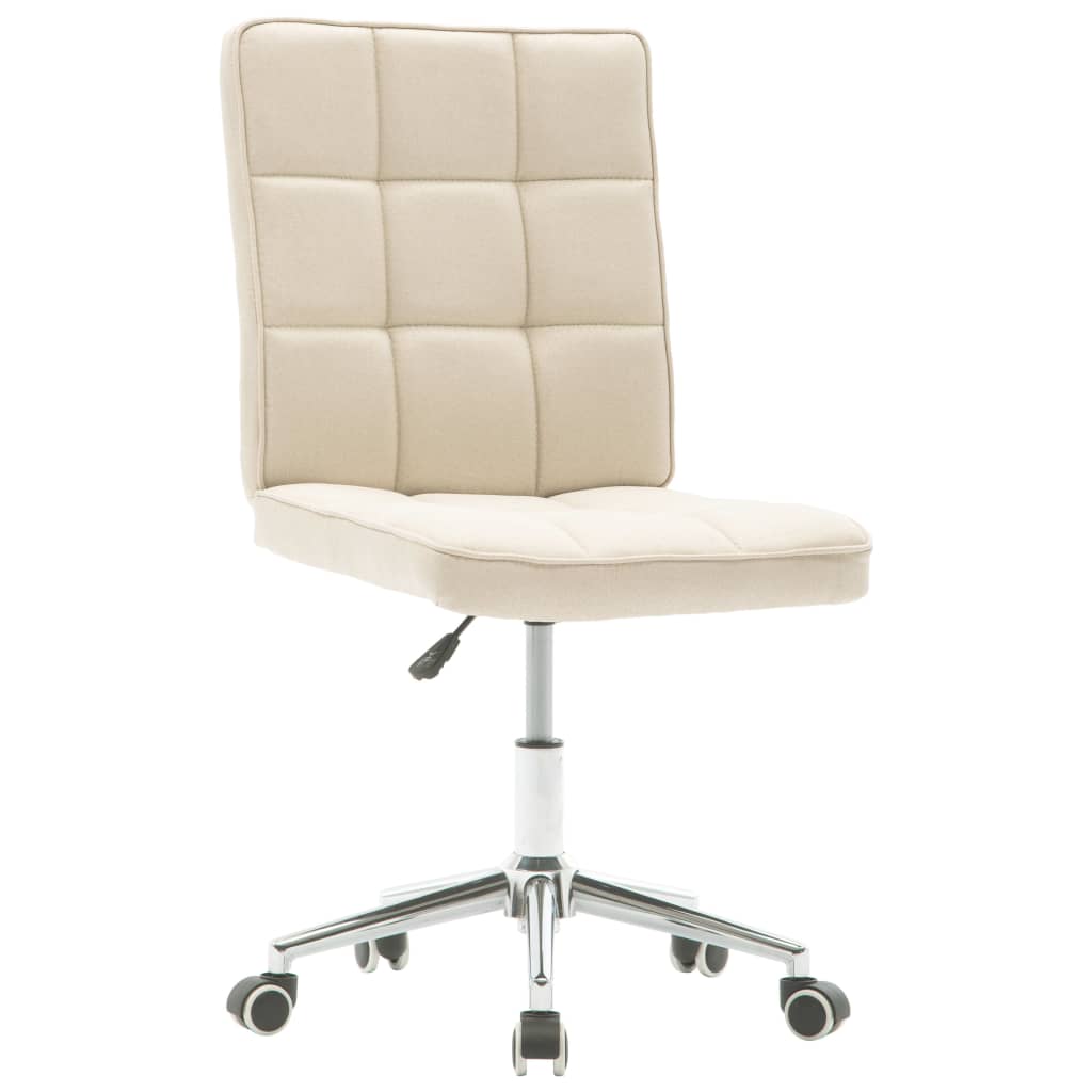 

vidaXL Eetkamerstoelen 6 st stof crème