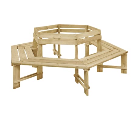 vidaXL dārza sols, 240 cm, impregnēts priedes koks