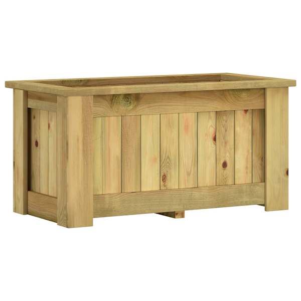 vidaXL t&otilde;stetud peenar 100 x 50 x 50 cm immutatud m&auml;nnipuidust