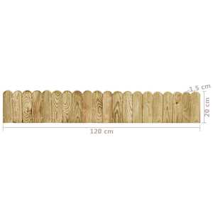 Trávníkový lem zelený 120 cm impregnované borové dřevo - obrázek 5