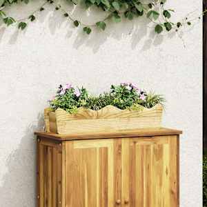 vidaXL Sodo lovelis, 80x18x18cm, impregnuota pušies mediena