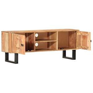 TV stolek 118 x 30 x 45 cm masivní akáciové dřevo - obrázek 2