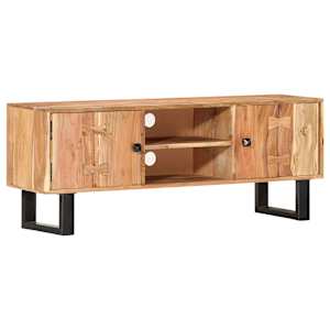 TV stolek 118 x 30 x 45 cm masivní akáciové dřevo - obrázek 7