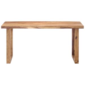 vidaXL Dining Table 63"x31.5"x29.9" Solid Acacia Wood