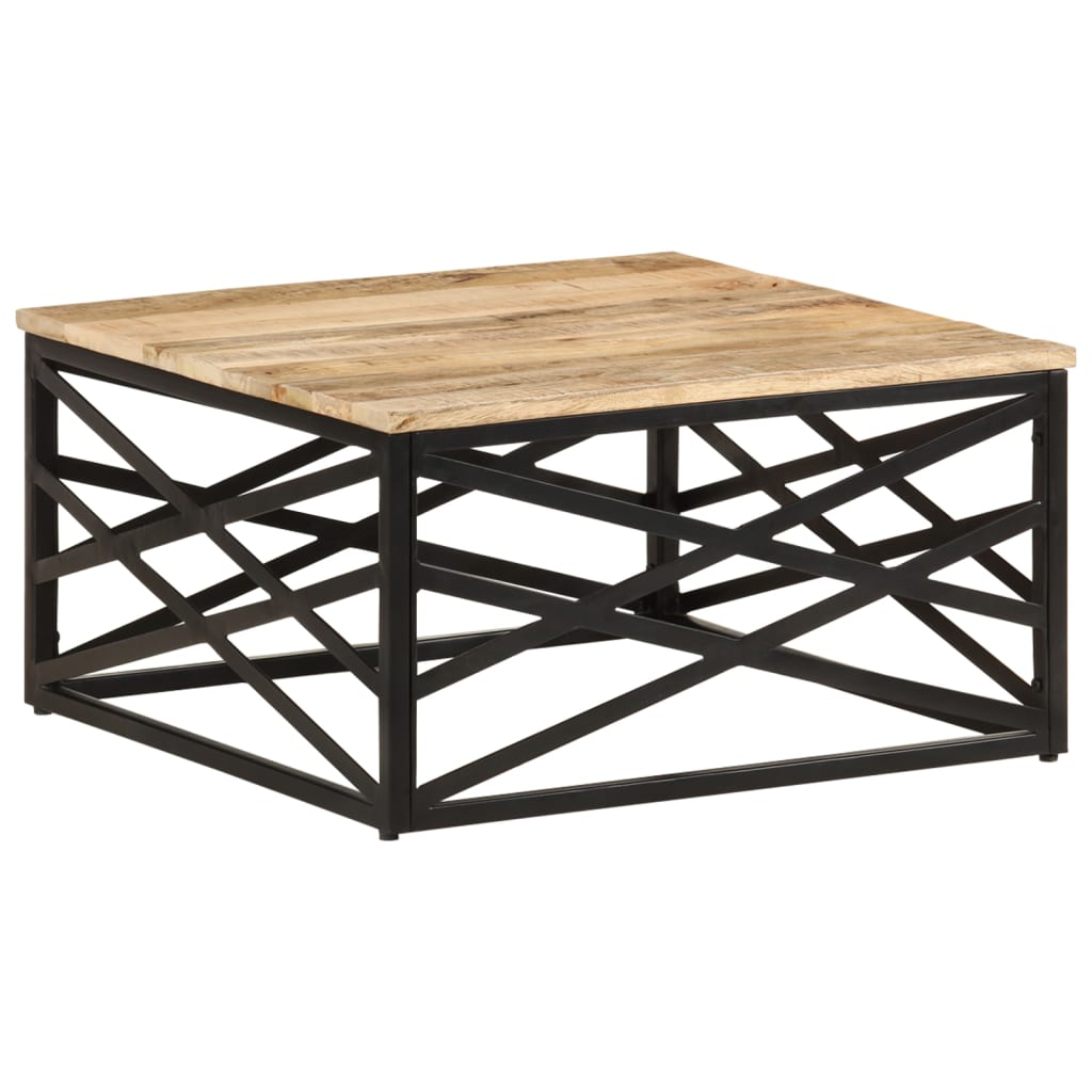 

vidaXL Coffee Table 26.8"x26.8"x13.8" Solid Mango Wood