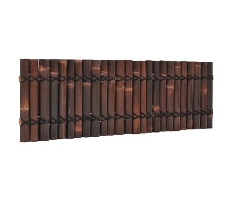 vidaXL Panel de valla de jardín de bambú marrón oscuro 170x50 cm