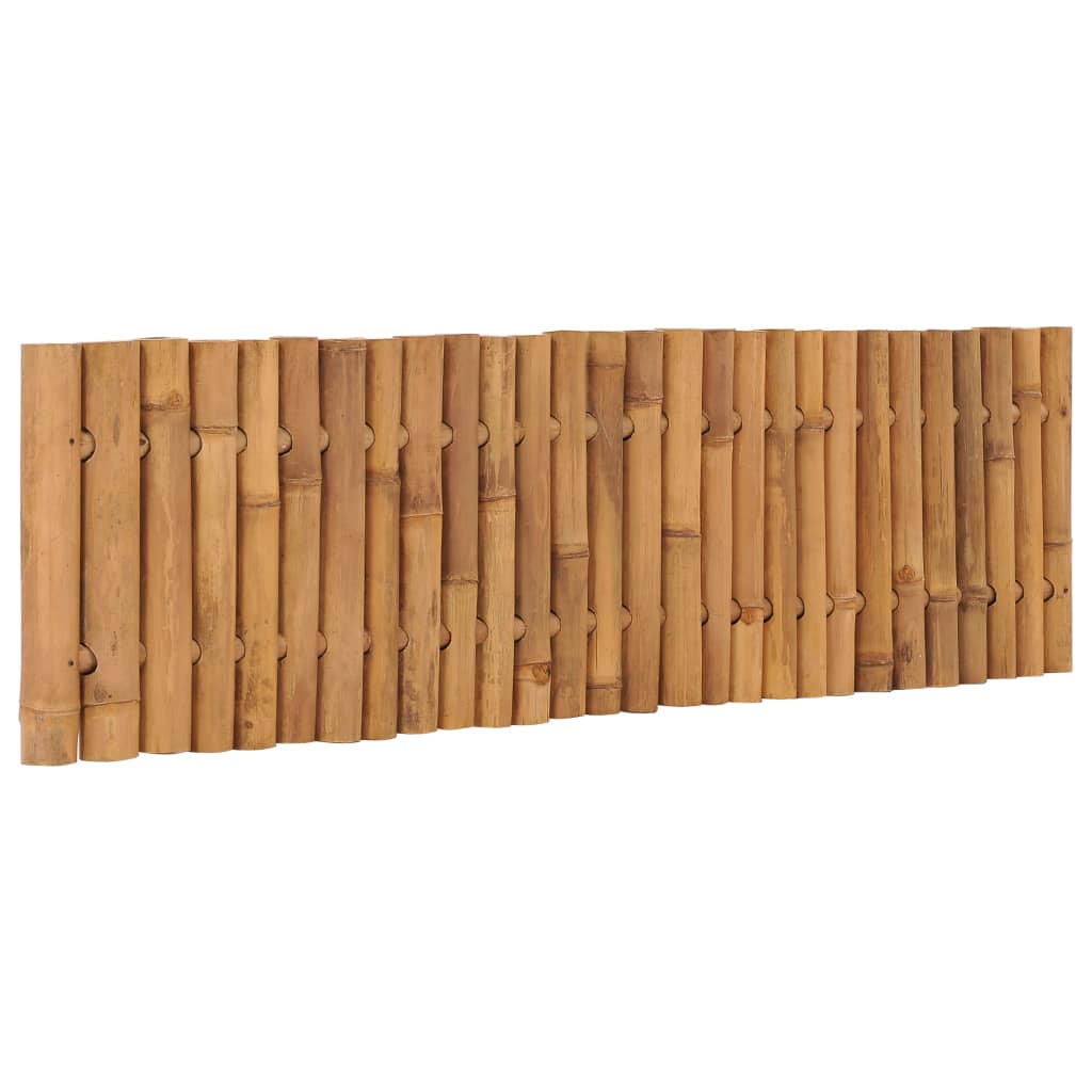 vidaXL Panel de valla de jardín de bambú 170x50 cm