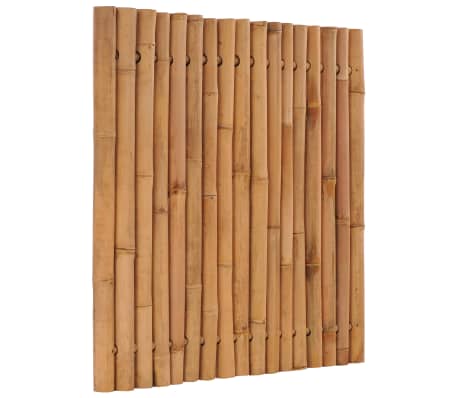 vidaXL dārza žoga panelis, 120x125 cm, bambuss