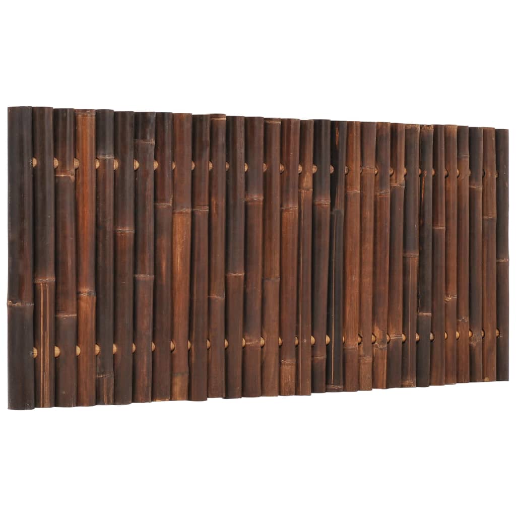 vidaXL Panou gard de grădină din bambus, maro închis, 170 x 75 cm