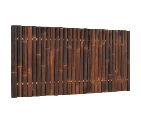 vidaXL dārza žoga panelis, 170x75 cm, tumši brūns bambuss
