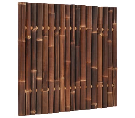 vidaXL Panneau de clôture de jardin Bambou 120x100 cm Marron foncé