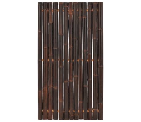 vidaXL Vrtni ograjni panel iz bambusa 90x170 cm temno rjav