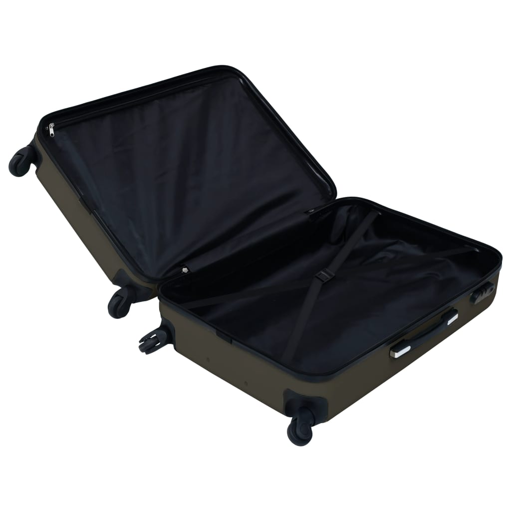 3-delige Harde kofferset ABS antraciet
