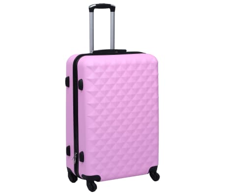 vidaXL Hardcase Trolley Set 2 pcs Pink ABS | vidaXL.ie