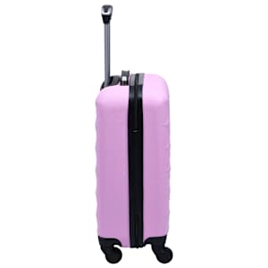 Sada skořepinových kufrů na kolečkách 2 ks růžová ABS - obrázek 8