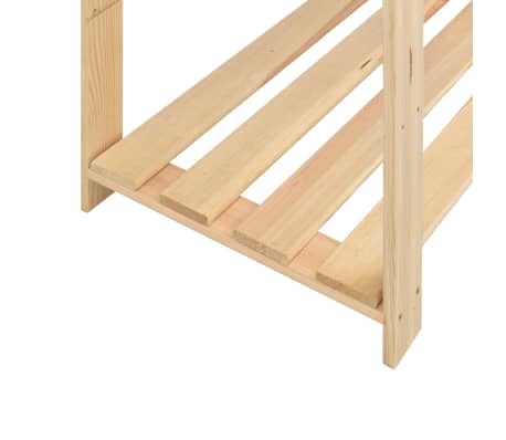 vidaXL 3x Kiefer Massiv Lagerregal 5 Böden 500kg Holzregal Kellerregal