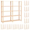vidaXL 5korruselised hoiuriiulid 10 tk 170x38x170 cm m&auml;nnipuit 500 kg