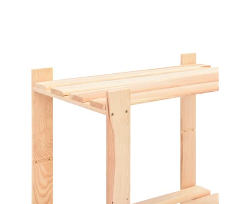 vidaXL 10x Kiefer Massiv Lagerregal 5 Böden 250kg Holzregal Kellerregal