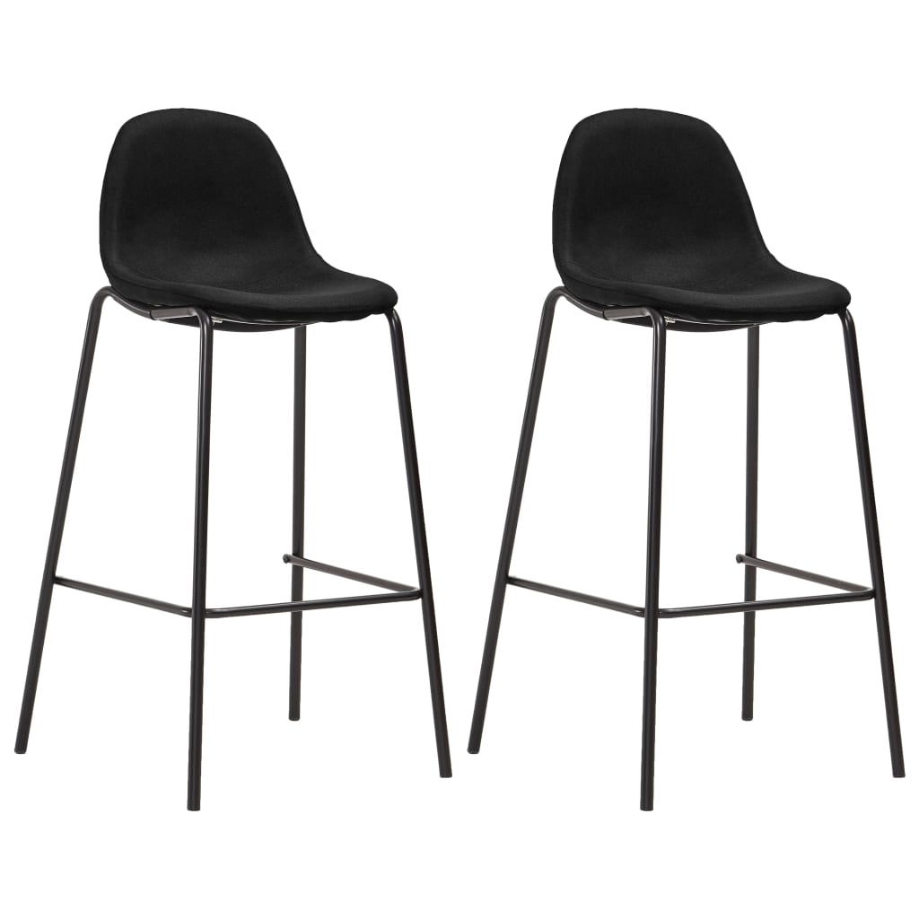 Thumbnail - vidaXL 3-tlg. Bar-Set Stoff Schwarz