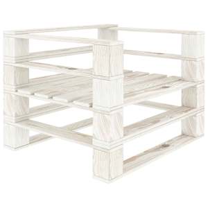 Vrtni naslanjač iz palet lesen bel