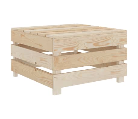 vidaXL Tables palette de jardin 2 pcs Bois